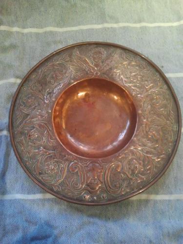Arts & Crafts KSAC beaten copper plate.jpg