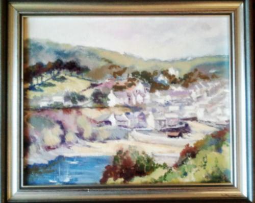 Oil on Board Polperro by Gladys Owen .jpeg