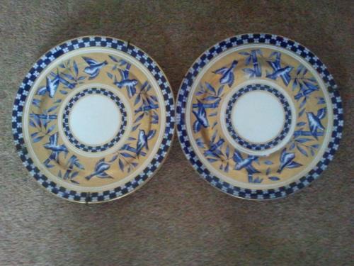 Antique Coalport gold rimmed Bluebirds and Bamboo.jpeg