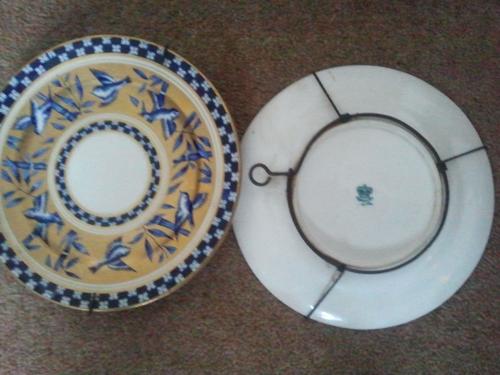 Antique Coalport gold rimmed Bluebirds and Bamboo2.jpeg