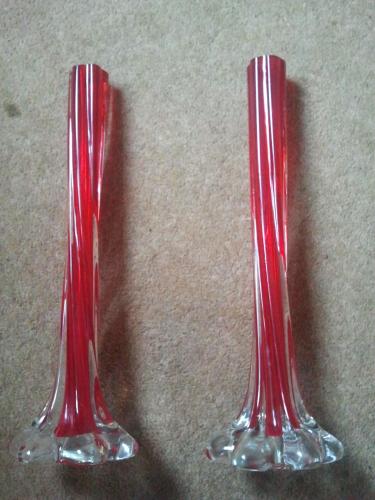 Pair Juby red Crystal stem vases.jpeg