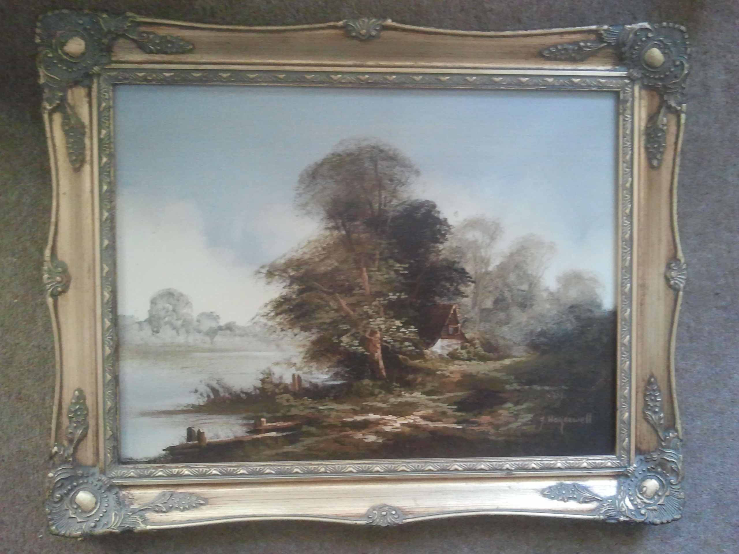 Pair J Horswell Oil on canvas Country scenes.jpg
